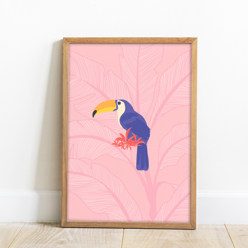 affiche oiseau toucan