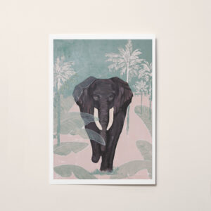 affiche elephant jungle