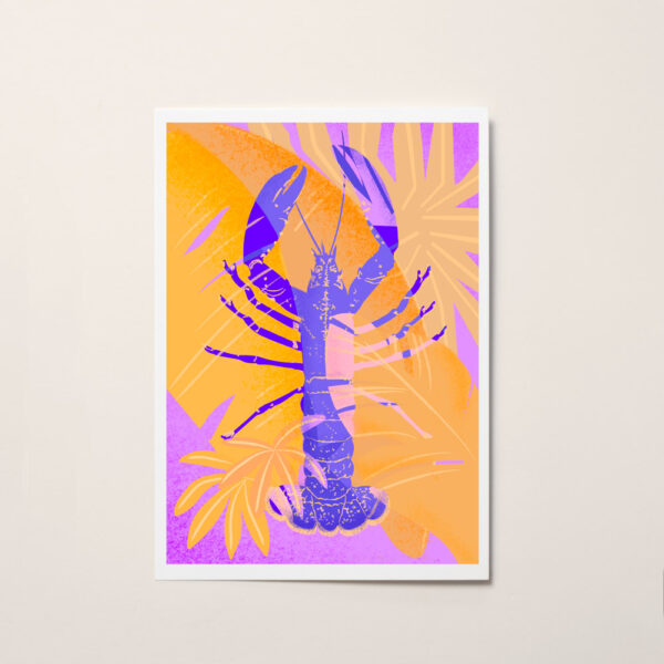 affiche poster illustration homard